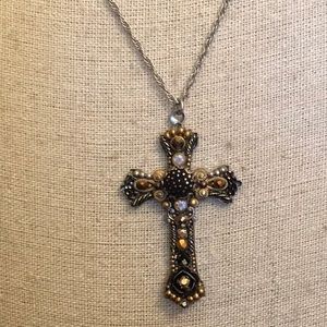 Ayla Bar Cross Necklace